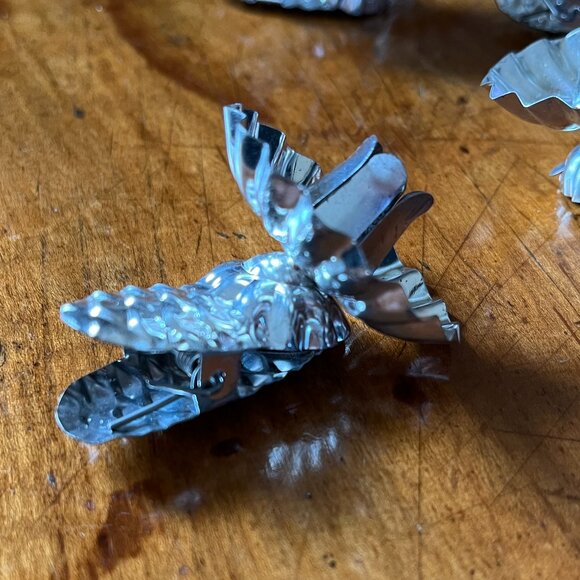 Antique German Silver Clip On Christmas Tree Candle Holders Set of 10 - Picture 2 of 5